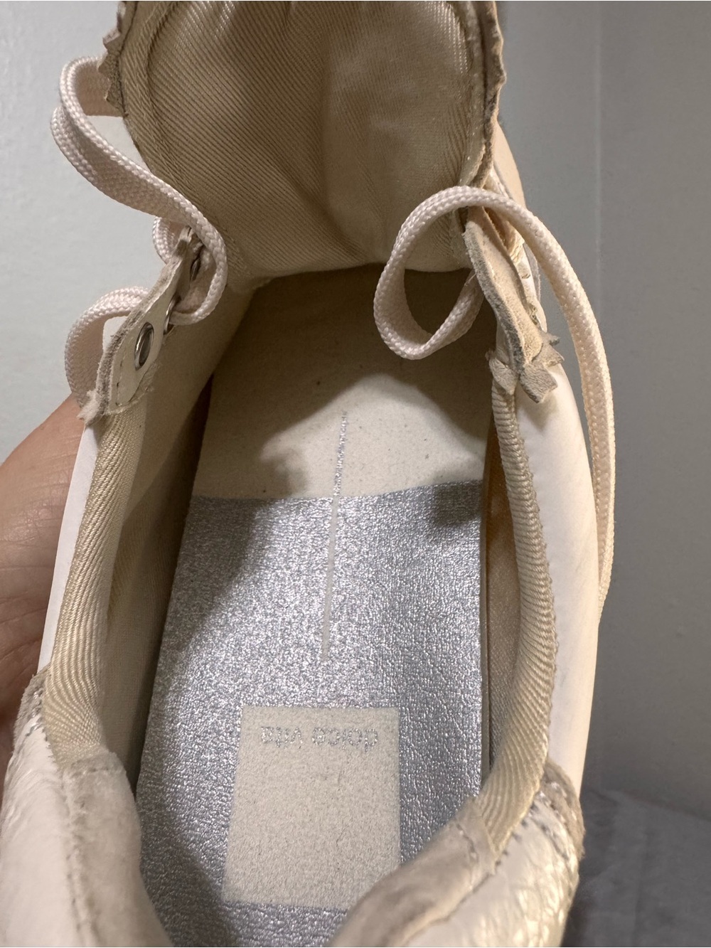 Dolce Vita B. NTCD Beige and White Women's sneakers - Picture 7 of 16